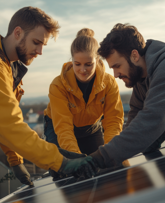 solar installation team about us page